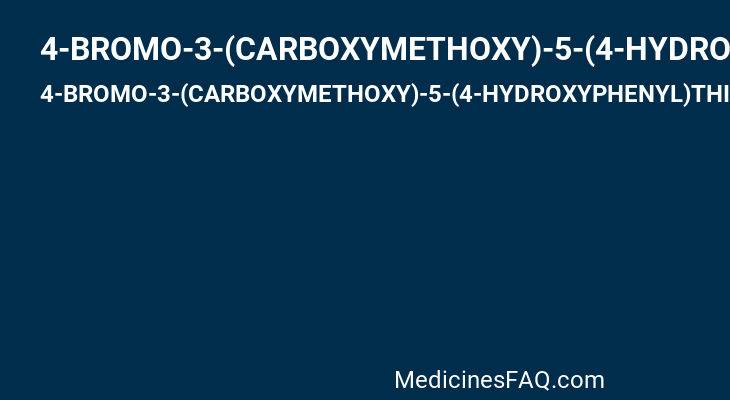 4-BROMO-3-(CARBOXYMETHOXY)-5-(4-HYDROXYPHENYL)THIOPHENE-2-CARBOXYLIC ACID