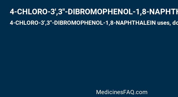 4-CHLORO-3',3''-DIBROMOPHENOL-1,8-NAPHTHALEIN