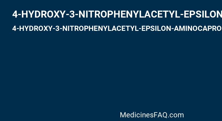 4-HYDROXY-3-NITROPHENYLACETYL-EPSILON-AMINOCAPROIC ACID ANION