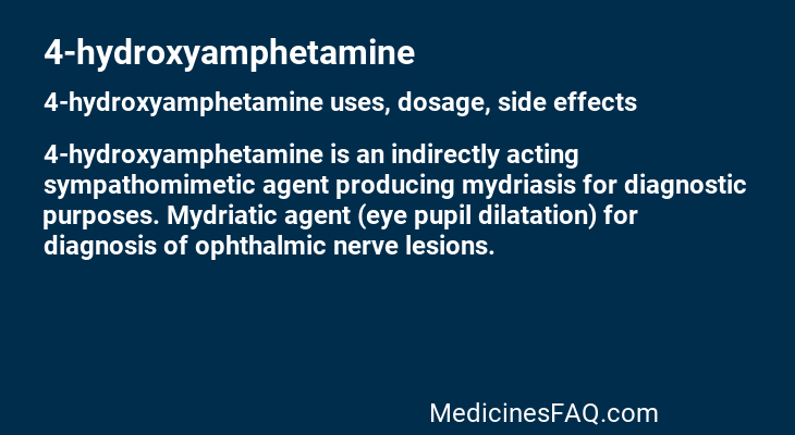 4-hydroxyamphetamine