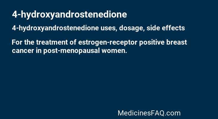 4-hydroxyandrostenedione