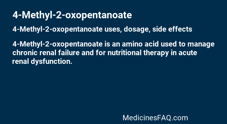4-Methyl-2-oxopentanoate