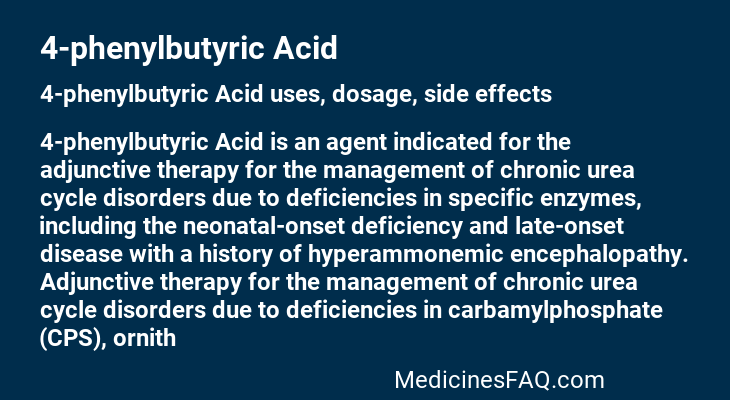 4-phenylbutyric Acid