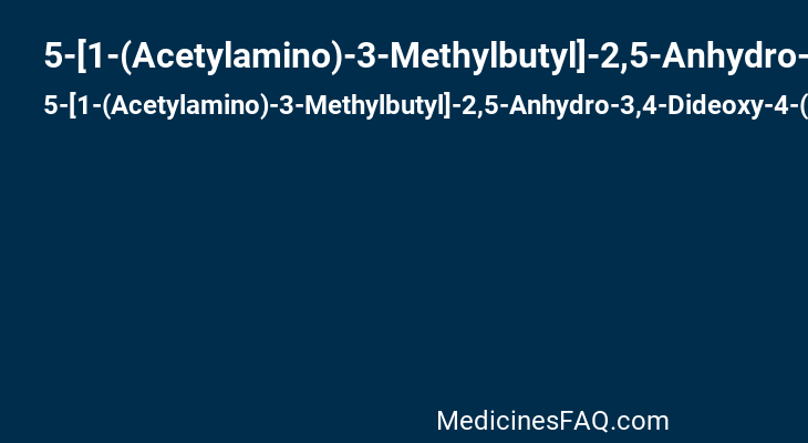 5-[1-(Acetylamino)-3-Methylbutyl]-2,5-Anhydro-3,4-Dideoxy-4-(Methoxycarbonyl)Pentonic Acid