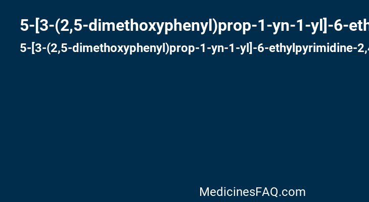 5-[3-(2,5-dimethoxyphenyl)prop-1-yn-1-yl]-6-ethylpyrimidine-2,4-diamine