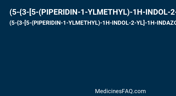 (5-{3-[5-(PIPERIDIN-1-YLMETHYL)-1H-INDOL-2-YL]-1H-INDAZOL-6-YL}-2H-1,2,3-TRIAZOL-4-YL)METHANOL