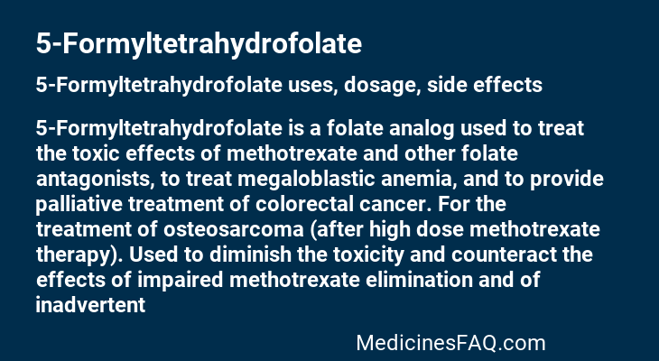 5-Formyltetrahydrofolate