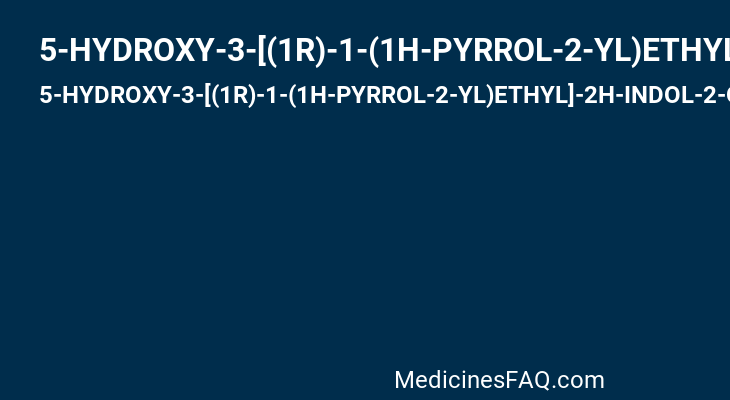 5-HYDROXY-3-[(1R)-1-(1H-PYRROL-2-YL)ETHYL]-2H-INDOL-2-ONE