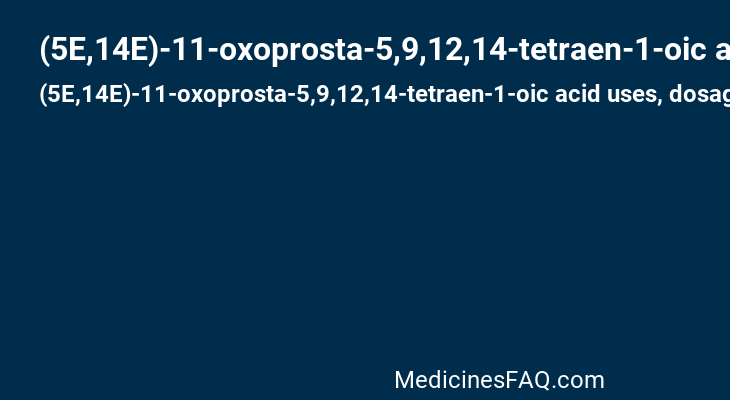 (5E,14E)-11-oxoprosta-5,9,12,14-tetraen-1-oic acid