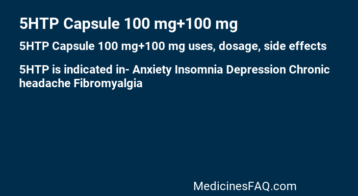 5HTP Capsule 100 mg+100 mg
