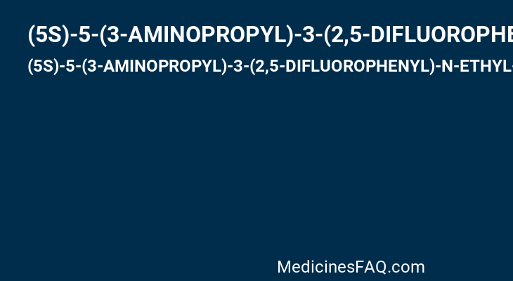 (5S)-5-(3-AMINOPROPYL)-3-(2,5-DIFLUOROPHENYL)-N-ETHYL-5-PHENYL-4,5-DIHYDRO-1H-PYRAZOLE-1-CARBOXAMIDE