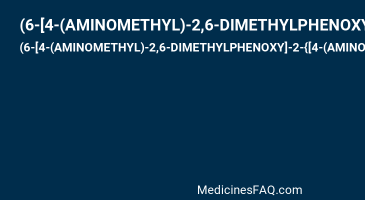 (6-[4-(AMINOMETHYL)-2,6-DIMETHYLPHENOXY]-2-{[4-(AMINOMETHYL)PHENYL]AMINO}-5-BROMOPYRIMIDIN-4-YL)METHANOL