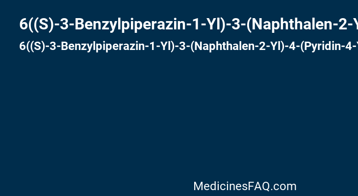 6((S)-3-Benzylpiperazin-1-Yl)-3-(Naphthalen-2-Yl)-4-(Pyridin-4-Yl)Pyrazine