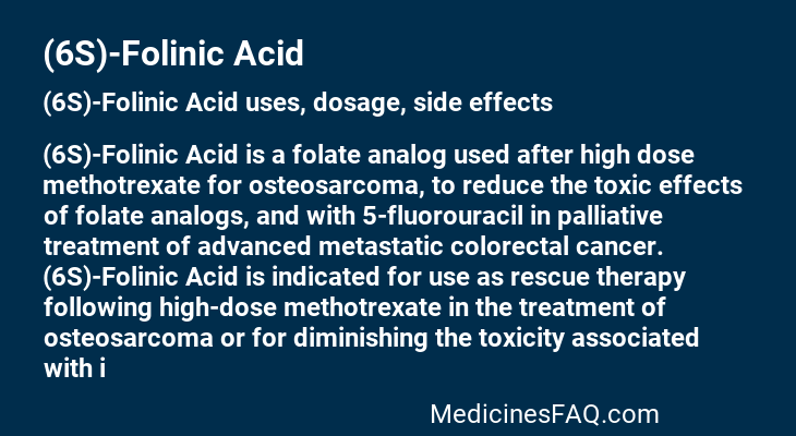 (6S)-Folinic Acid
