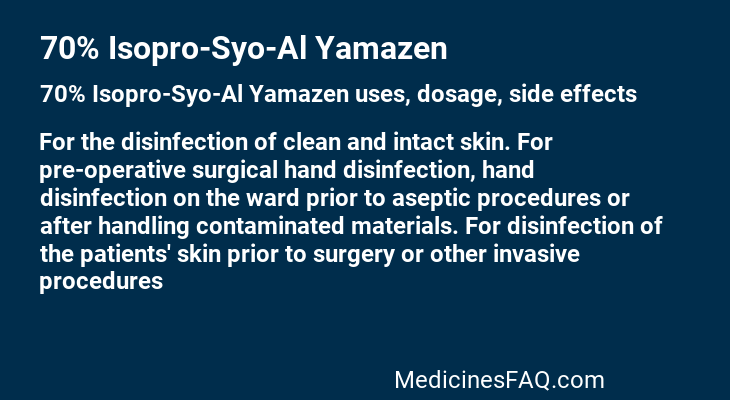 70% Isopro-Syo-Al Yamazen