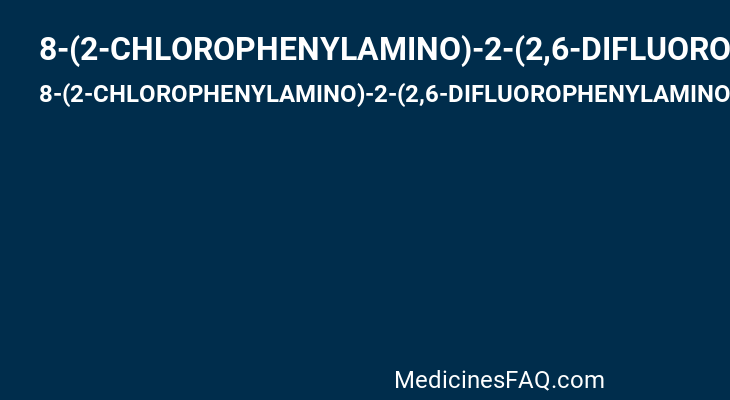 8-(2-CHLOROPHENYLAMINO)-2-(2,6-DIFLUOROPHENYLAMINO)-9-ETHYL-9H-PURINE-1,7-DIIUM