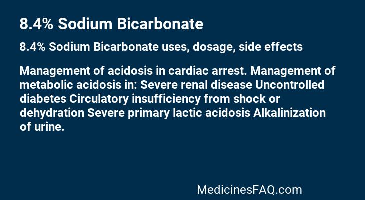 8.4% Sodium Bicarbonate