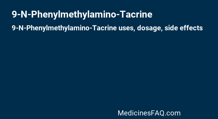 9-N-Phenylmethylamino-Tacrine