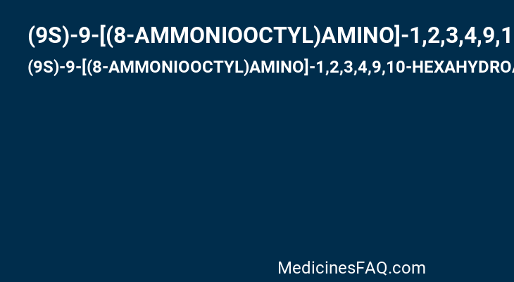 (9S)-9-[(8-AMMONIOOCTYL)AMINO]-1,2,3,4,9,10-HEXAHYDROACRIDINIUM