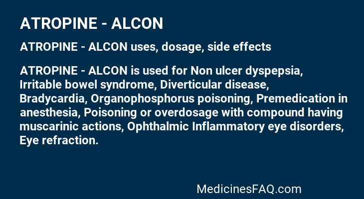 ATROPINE - ALCON