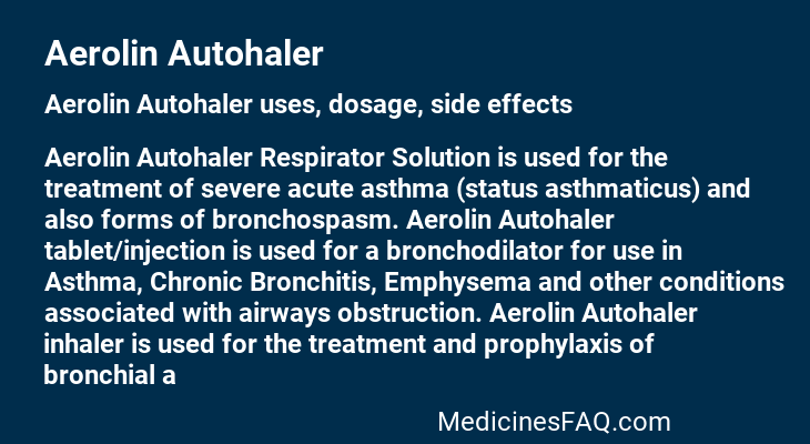 Aerolin Autohaler