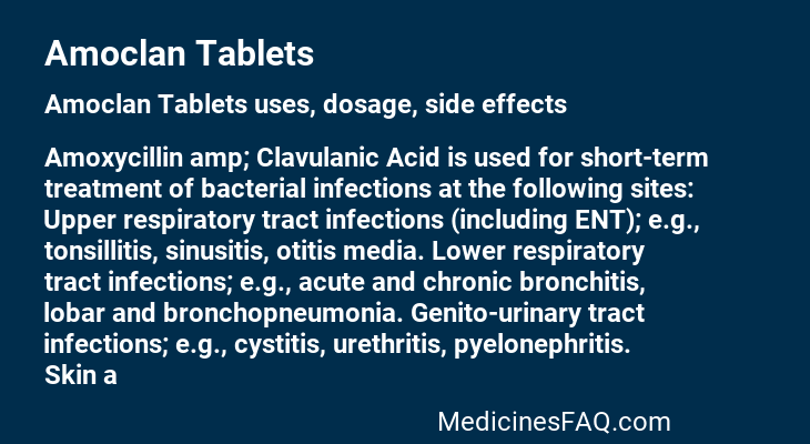 Amoclan Tablets