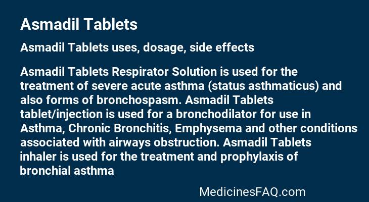 Asmadil Tablets