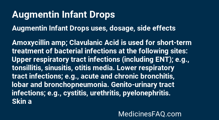 Augmentin Infant Drops