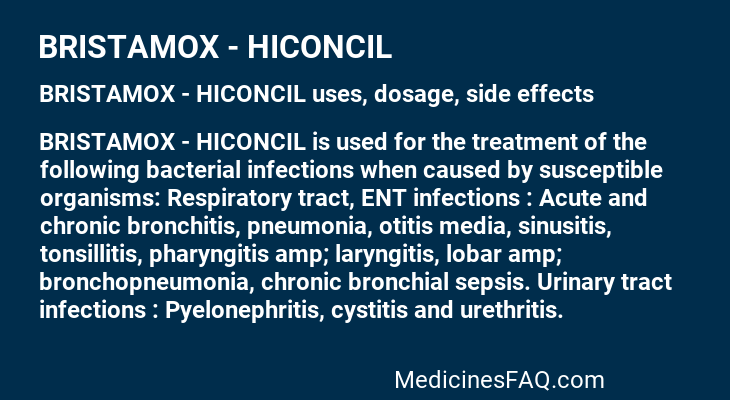 BRISTAMOX - HICONCIL