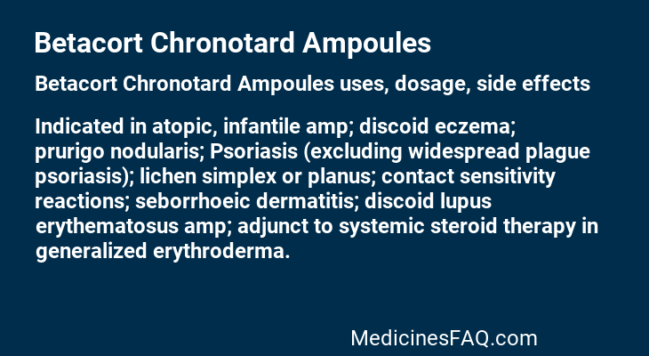 Betacort Chronotard Ampoules