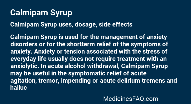 Calmipam Syrup