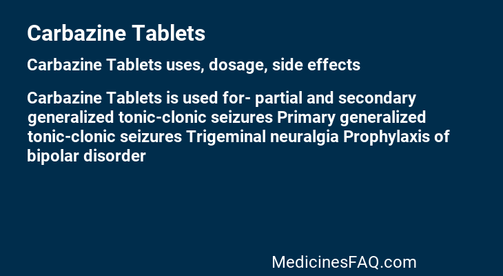 Carbazine Tablets
