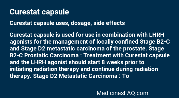 Curestat capsule