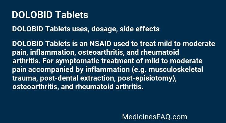 DOLOBID Tablets