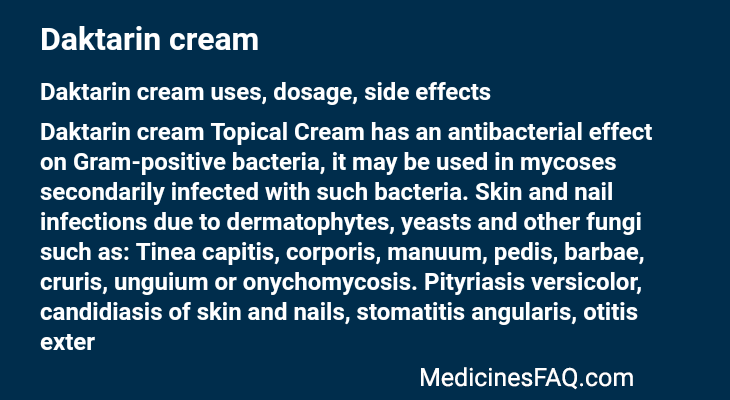 Daktarin cream