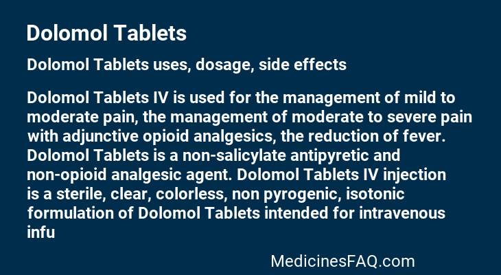 Dolomol Tablets