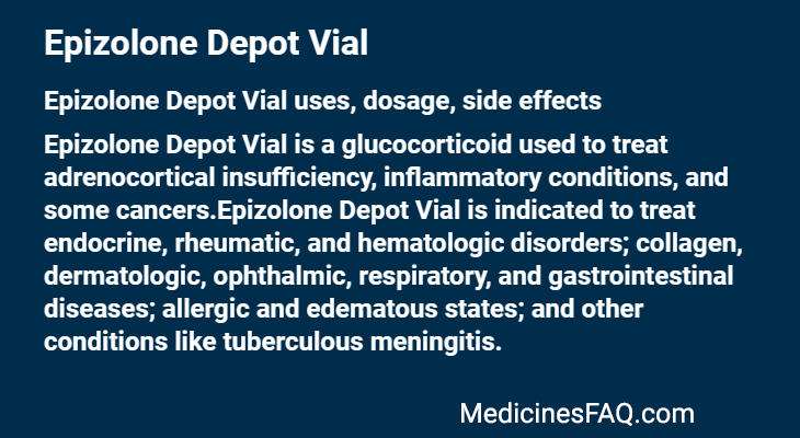 Epizolone Depot Vial