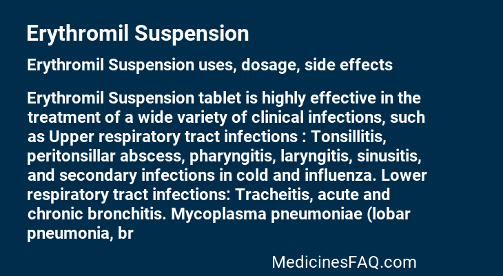 Erythromil Suspension