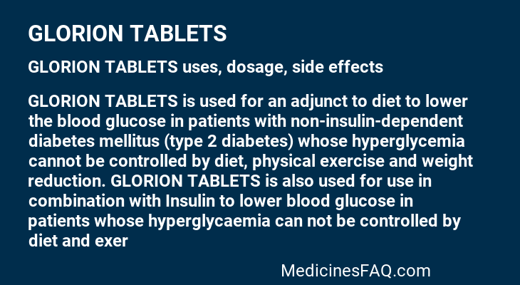 GLORION TABLETS