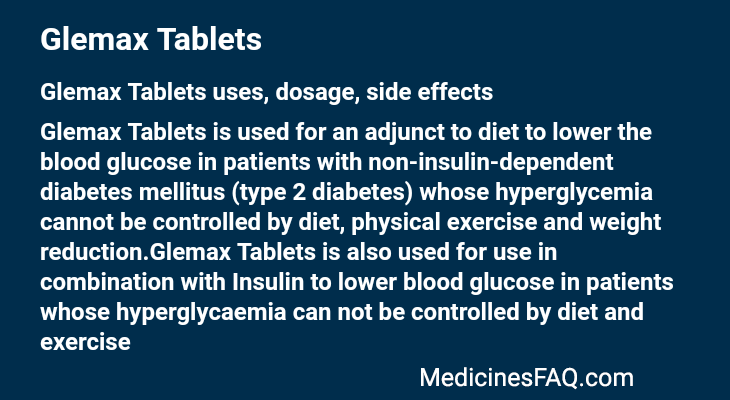 Glemax Tablets