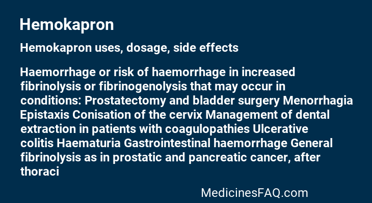 Hemokapron