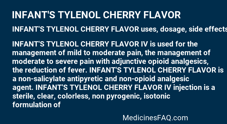 INFANT'S TYLENOL CHERRY FLAVOR