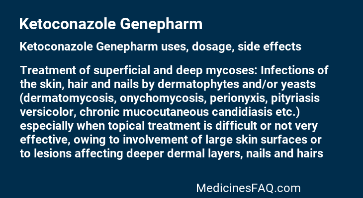 Ketoconazole Genepharm