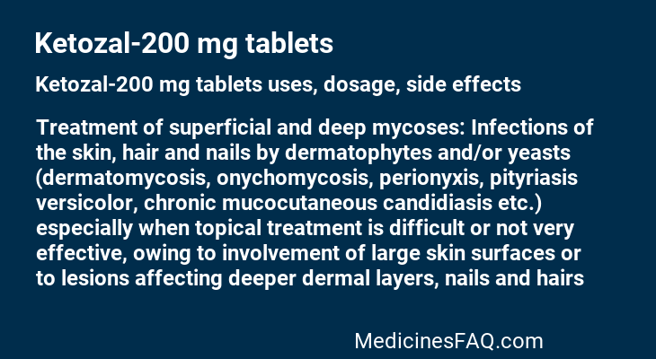 Ketozal-200 mg tablets