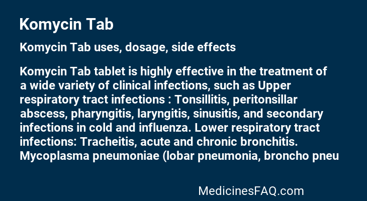 Komycin Tab