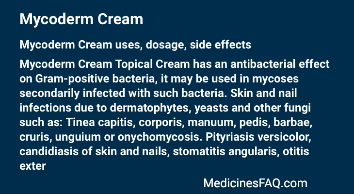 Mycoderm Cream