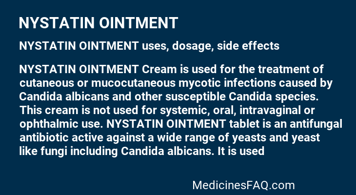 NYSTATIN OINTMENT