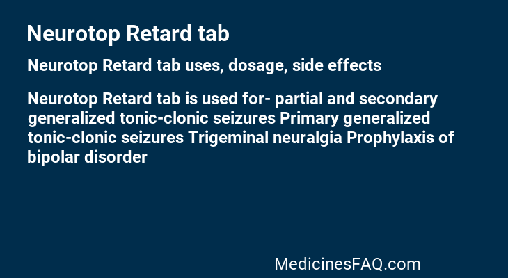 Neurotop Retard tab