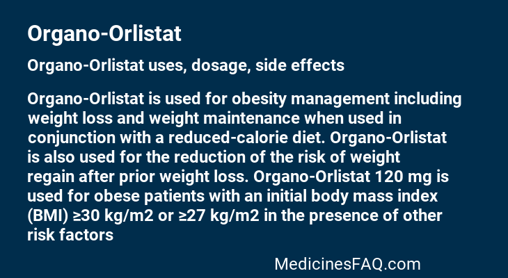 Organo-Orlistat