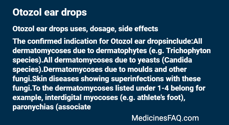 Otozol ear drops